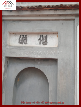 Câu đối ngoài hiên cho đền, từ đường, miếu, mộ, cổng......